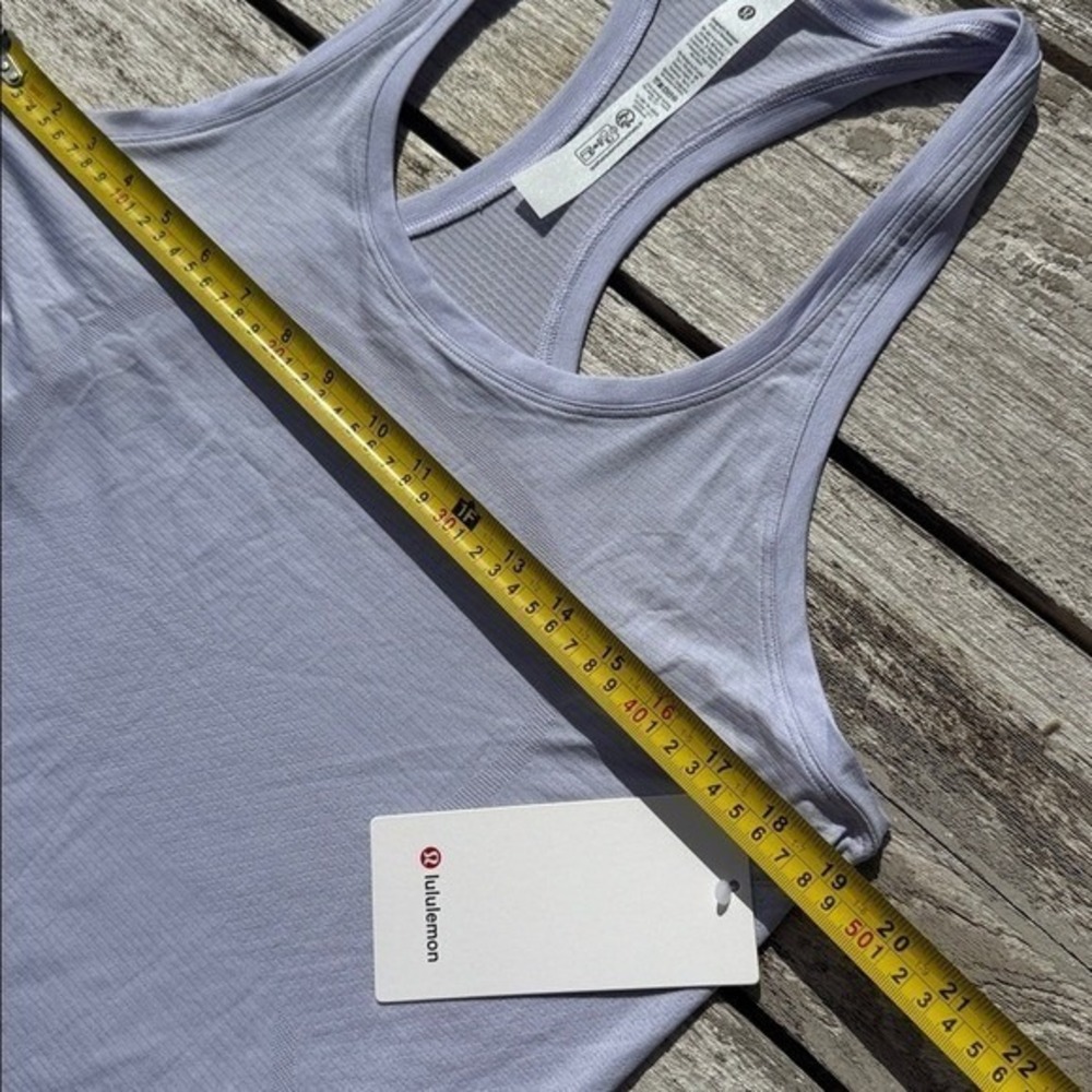Lululemon Swiftly Tech Racerback Tank Top purple Lavender Frost size 12 NWT - Picture 3 of 6